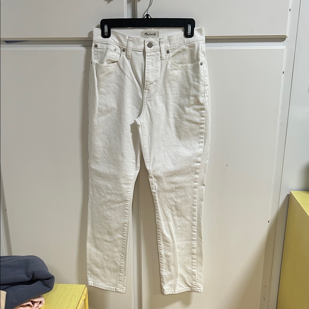 Madewell Women's Straight Leg Midrise White Whale Jeans 26